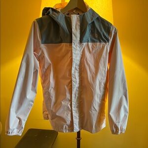 The North Face Pink and Gray Raincoat Lightweight Water-Resistant